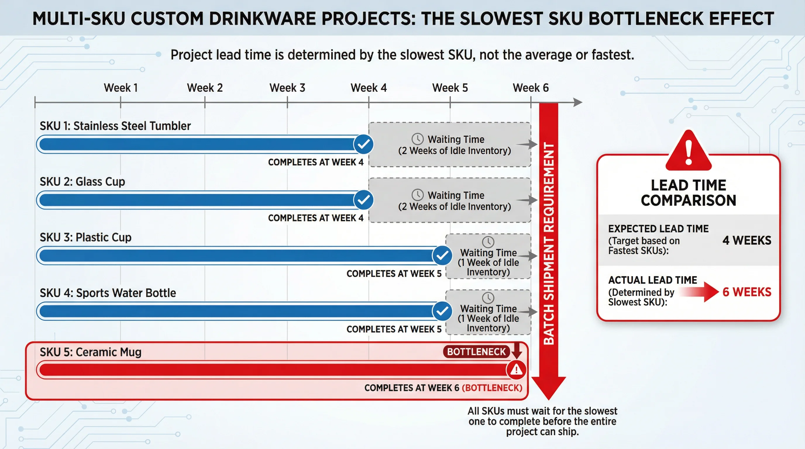 最慢 SKU 的瓶頸效應