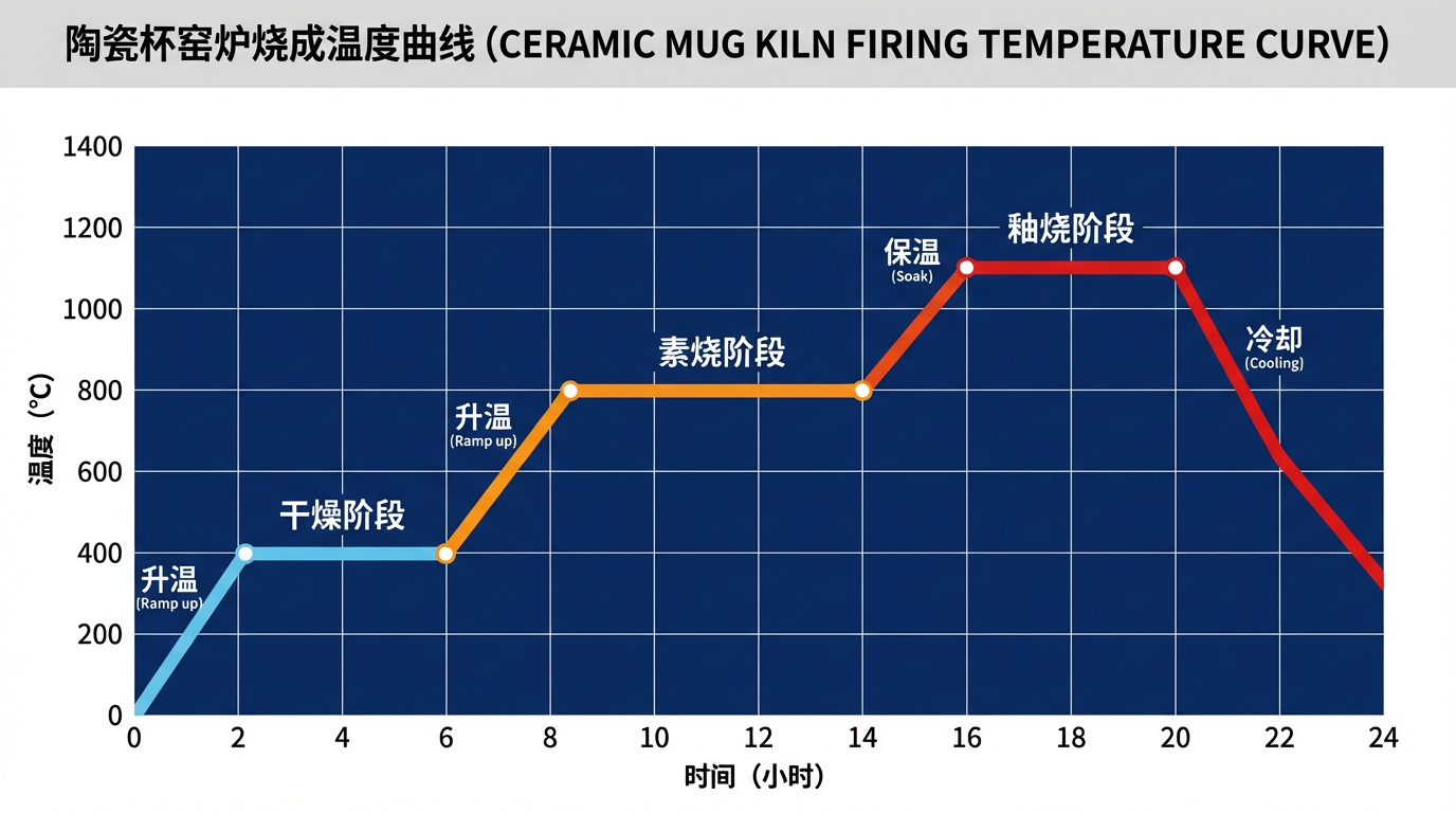 陶瓷杯窯爐燒成溫度曲線