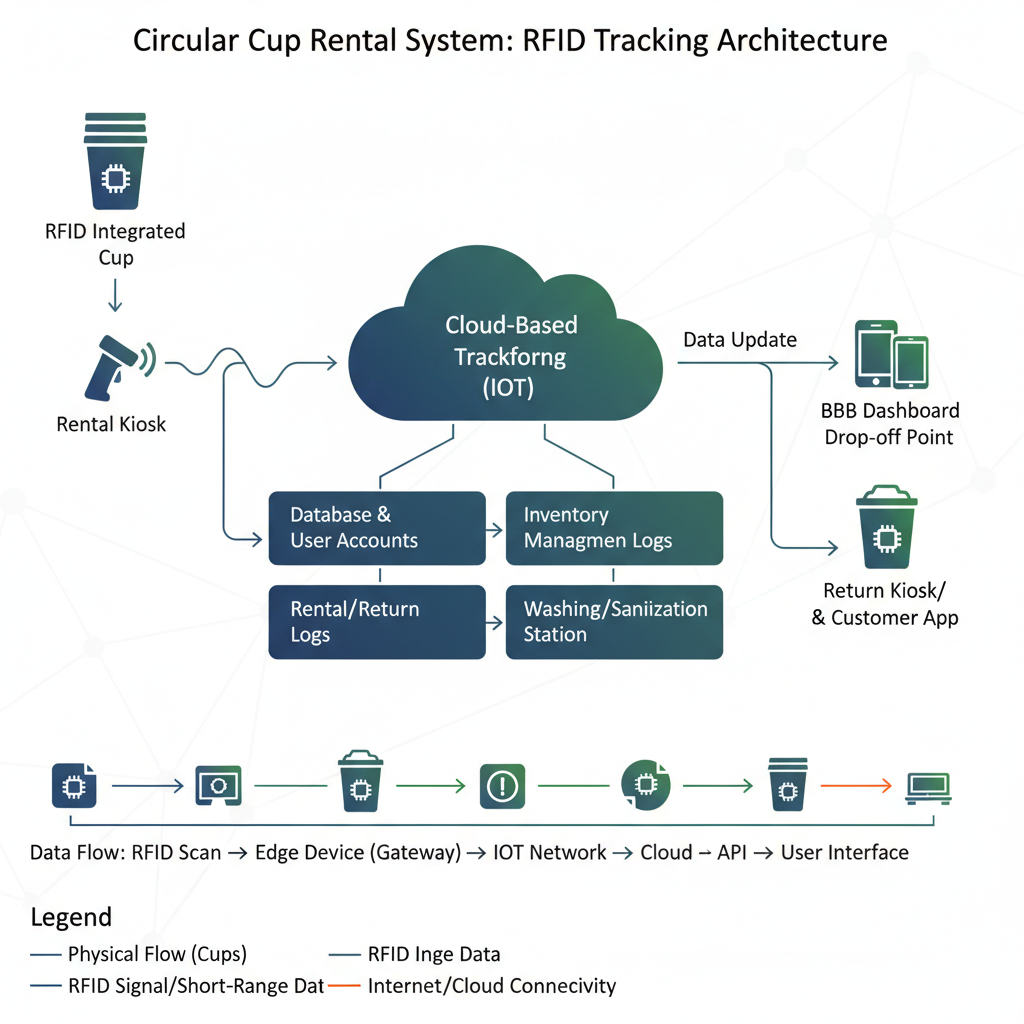 循環杯RFID追蹤技術應用：技術研發人員解析晶片整合與系統架構設計
